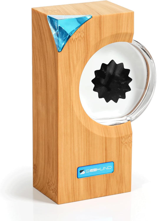 Dancing Ferrofluid with Music Rhythm, Ferrofluid Speaker Music Mate, Symbiote in a Bottle, Ferrofluid Display Lamp, Desktop Decor, Teenager Gifts (Not a Speaker) (Does Not Make Sound)
