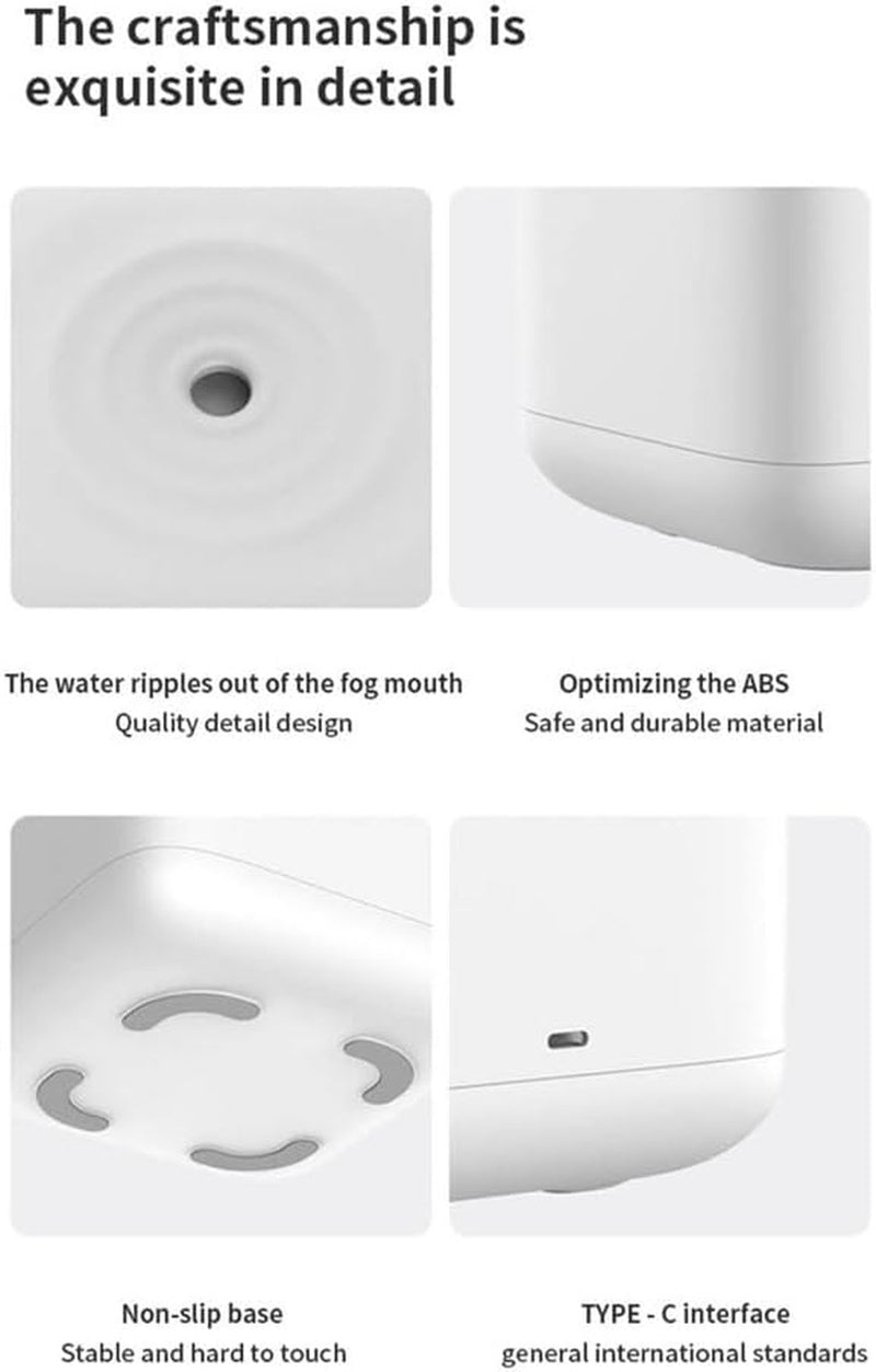 Antigravity Humidifier,Rain Humidifier Bedroom anti Gravity Humidifiers with Clock Water Drop Backflow Aroma Diffuser Large Capacity Office Bedroom Mute Heavy Fog Household Sprayer(Black)